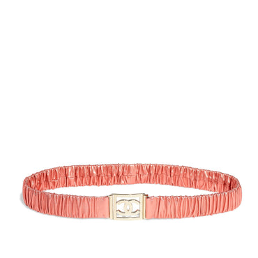 Lambskin/Mshlg Leather Woman Belt - Pink