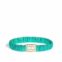 Lambskin/Mshlg Leather Woman Belt - Green