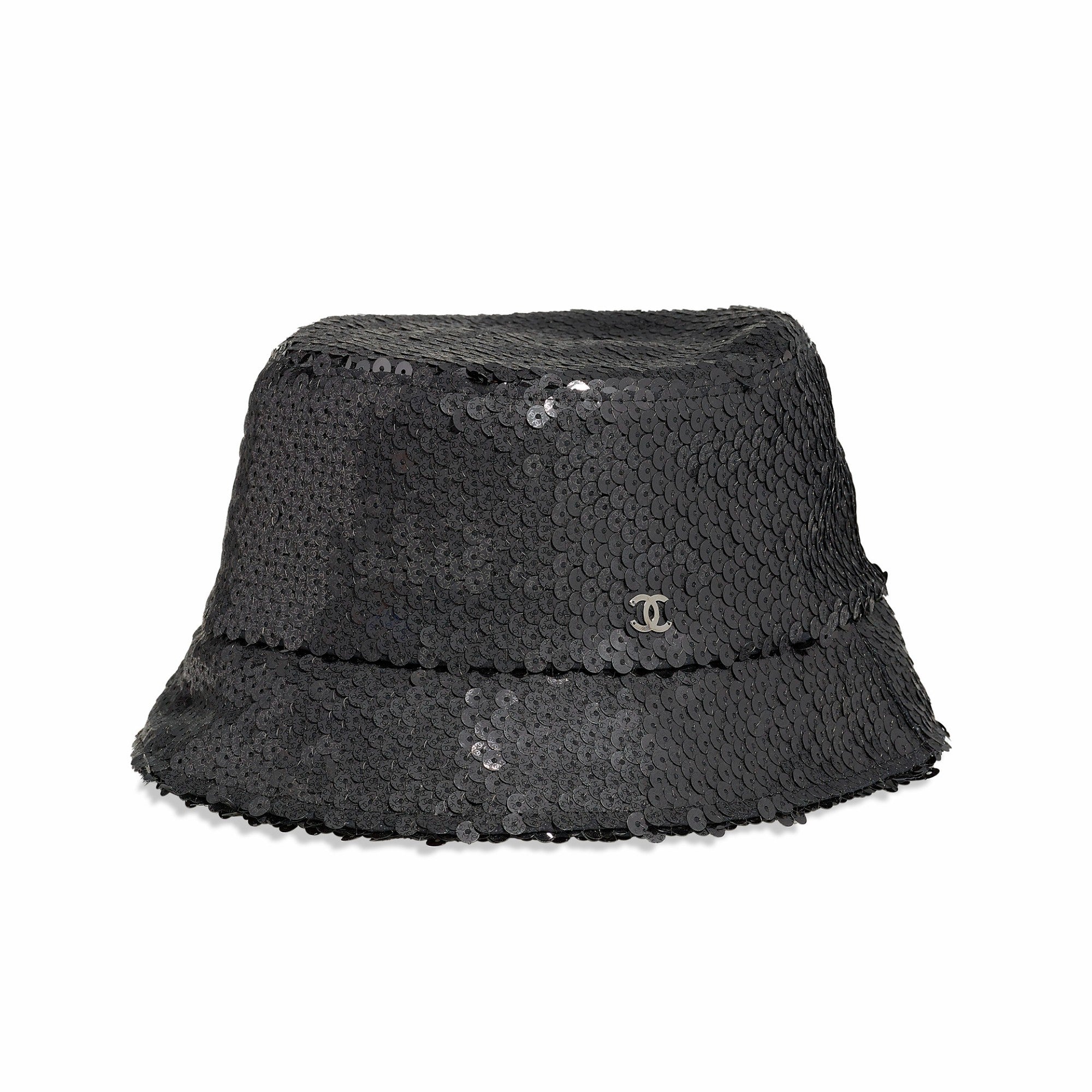 Sequins Cloche Hat - Black