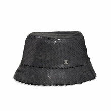 Sequins Cloche Hat - Black