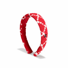 Fantasy Tweed Headband - Red/White