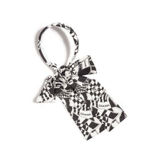 Silk Twill Headband - Black/White