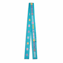 Silk Twill Slim Bandeau - Turquoise/Multi
