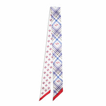 Silk Twill Slim Bandeau - White/Blue/Red/Black