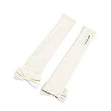 Lambskin Fingerless Gloves - Ivory