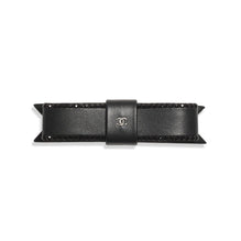 Lambskin/Strass Hairclip - Black