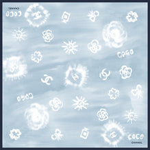 Silk Twill Square Scarf - Light Blue