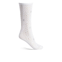 Cotton/Polyamide/Strass Socks - White