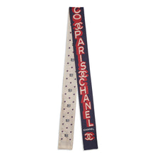 Silk Twill Slim Bandeau - Navy/Red/Beige