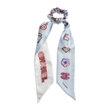 Silk Twill Scrunchie - L Pink/Multicolor