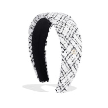 Fantasy Tweed Headband - White/Black