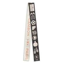 Silk Twill Slim Bandeau - Black/Light Beige