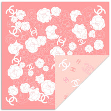 Silk Twill Square Scarf - Pink/Light Pink