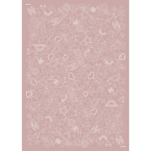 Cashmere Stole - Light Pink/White