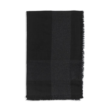 Cashmere/Cotton/Silk Stole - Black