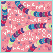 Silk Twill Square Scarf - Pink/Multicolor