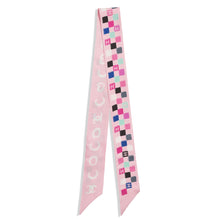 Silk Twill Slim Bandeau - Pink/Multicolor