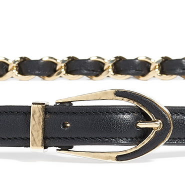 Calfskin/My Leather Woman Belt - Black