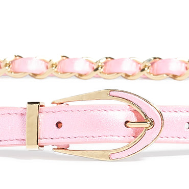 Lambskin/My Leather Woman Belt - Light Pink