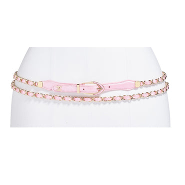 Lambskin/My Leather Woman Belt - Light Pink