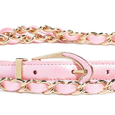 Lambskin/My Leather Woman Belt - Light Pink