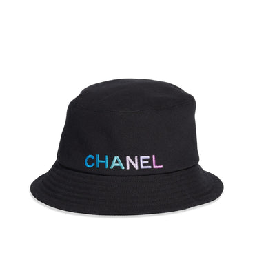 Cotton Cloche Hat - Black/Blue/Purple