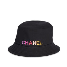 Cotton Cloche Hat - Black/Pink/Yellow