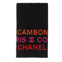 Cashmere/Cotton Stole - Black/Red/Pink