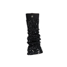 Coton/Sequins Gaiters - Black