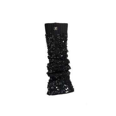 Coton/Sequins Gaiters - Black