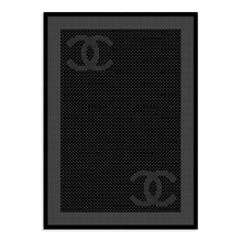 Cashmere/Silk Stole - Black/White