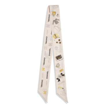 Silk Twill Slim Bandeau - Lht Pink/Golden