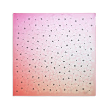 Silk Twill Square Scarf - Pink/White/Orange
