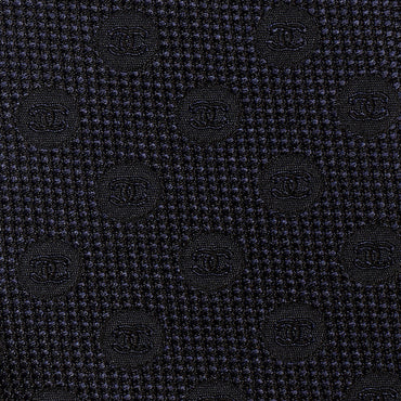 Silk Jacquard Man Tie - Navy