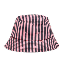 Polyamide Cloche Hat - Pink/Black