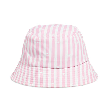 Polyamide Cloche Hat - Light Pink/White