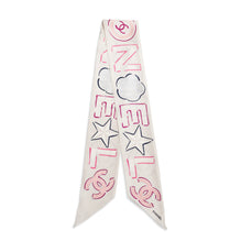 Jacq Silk Twill Slim Bandeau - Ecru/Multi