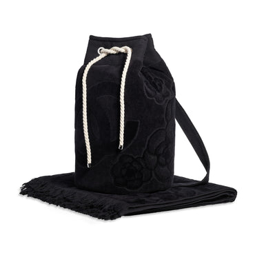 Cotton Beachwear Set - Black