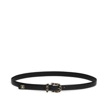 Calfskin/Mshlg/Lambskin Leather Woman Belt - Black