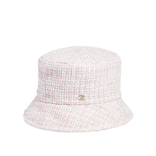 Fantasy Tweed Cloche Hat - Ecru/Lht Pink