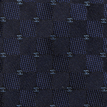 Jacquard Silk Man Tie - Navy Blue