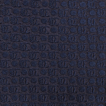 Silk Jacquard Man Tie - Navy