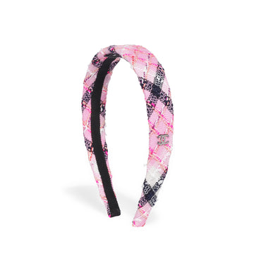 Fantasy Tweed Headband - Pink/Navy/Whi/Pin