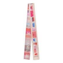 Silk Twill Slim Bandeau - Light Pink/Pink/Coral