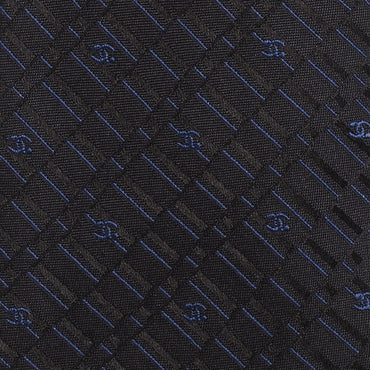 Silk Jacquard Man Tie - Navy