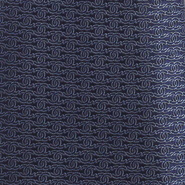 Silk Jacquard Man Tie - Dark Blue