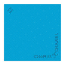 Silk Jacquard Bandana - Turquoise/Black