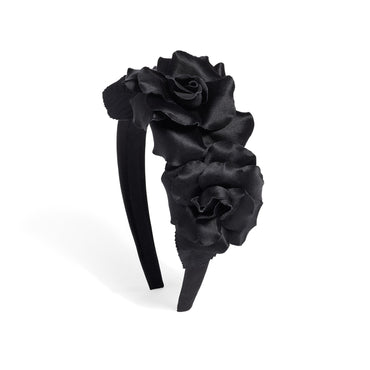Satin Headband - Black