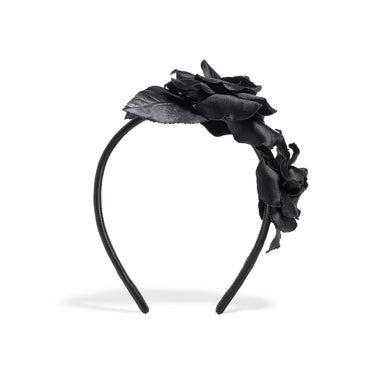 Satin Headband - Black