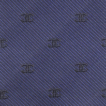 Silk Jacquard Man Tie - Navy